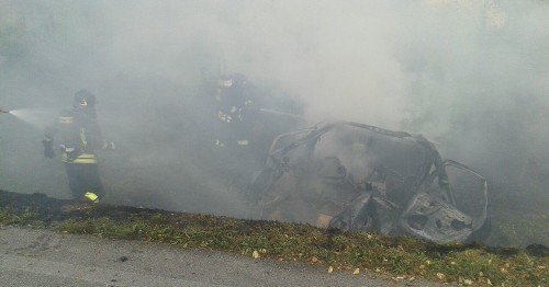 Gas al distributore, auto s’incendia ed esplode | Oggi Treviso | News