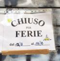 chiuso per ferie