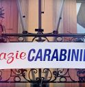 Motta, striscione davanti al Comune: ''Grazie Carabinieri''