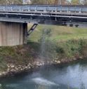 Una falla nel tubo sul ponte a Motta: 