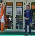 Stefano Marcon, in veste di Presidente della Provincia di Treviso, all'inaugurazione della nuova sede del Maffioli.