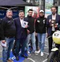 Motociclismo, Alex Tiveron in piazza Borsa a Treviso