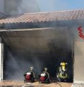 l'incendio al garage