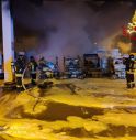 l'incendio di stanotte