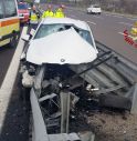 Silea, schianto in A27: suv finisce contro la cuspide del guardrail