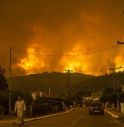 Incendi Grecia, sull'isola di Evia 