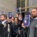 I magistrati fuori dal palazzo di Giustizia di Milano - Adnkronos