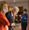  Vittorio Sgarbi in visita al Museo della chiave Bianchi di Conegliano 