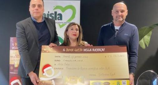 Malattie rare, 51mila euro ad Aisla da Galbusera nella Giornata dell'abbraccio.