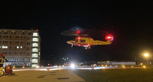 Primo volo notturno per l’elicottero del Suem 118 