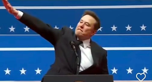 saluto nazista di Elon Musk 