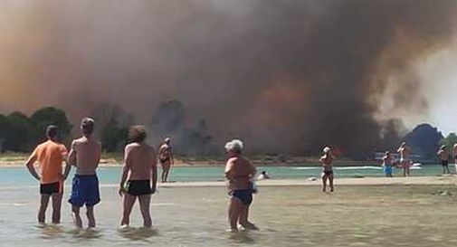 incendio a Bibione