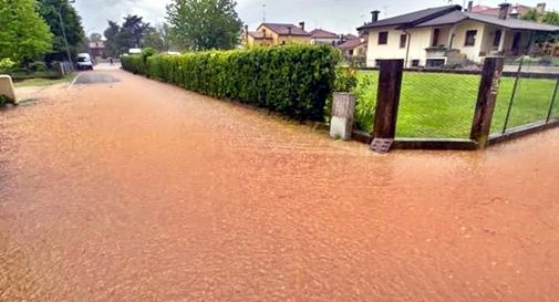 strade allagate a Sernaglia della Battaglia