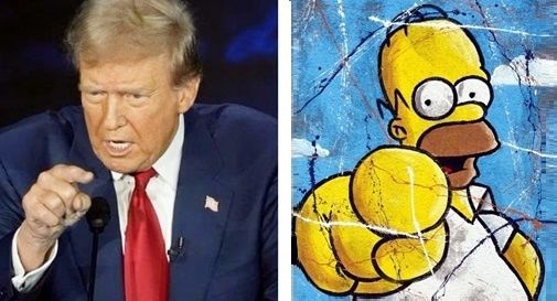 Donald Trump copia Homer Simpson