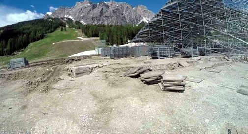 Cantiere a Cortina