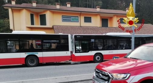 Bus si tamponano, studentessa e autista feriti 