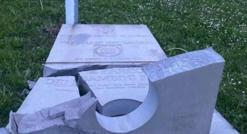 Meduna, vandali distruggono il monumento dei Trevisani nel Mondo