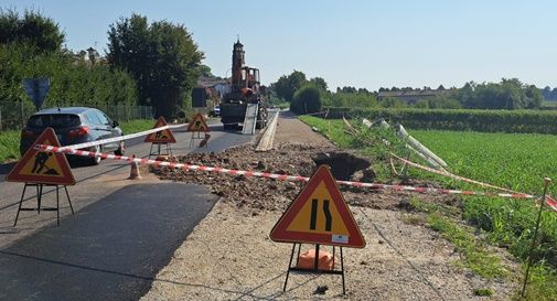 Indagini sulla rottura della condotta irrigua in via Palladio ad Asolo  