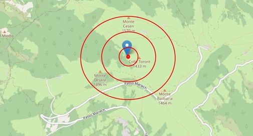 Terremoto: notte di ansia per i valdobbiadenesi, alle 20.51 arriva una terza scossa