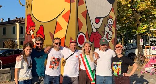 All’ex Pattinodromo il murales del Cento Canesio per il Treviso Comic Book Festival