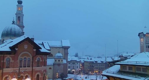 Abbondante nevicata sull'Altopiano di Asiago 