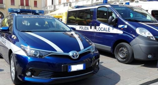 la Polizia locale a Mogliano