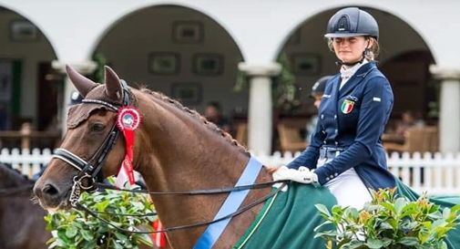 Valentina Remold con la sua cavalla Frӓulein Auguste