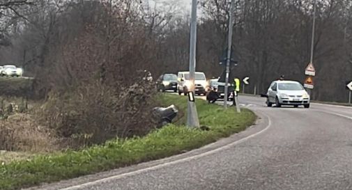 Auto nel fosso, allarme a Sernaglia