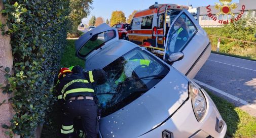 Riese, esce di strada con l'auto: ferita una donna