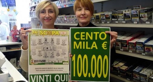 Motta, gioca 2 euro, ne vince 100.000