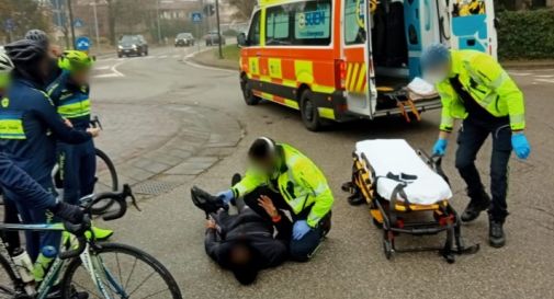 Chiarano, cade con la bici e non si rialza: soccorso da un volontario