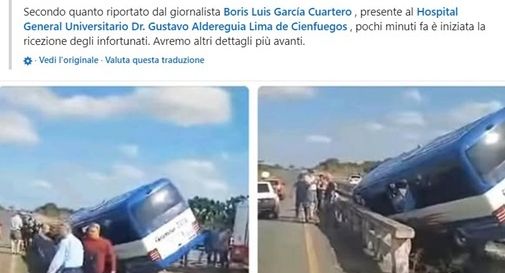 Incidente stradale a Cuba: due morti, coinvolti turisti italiani