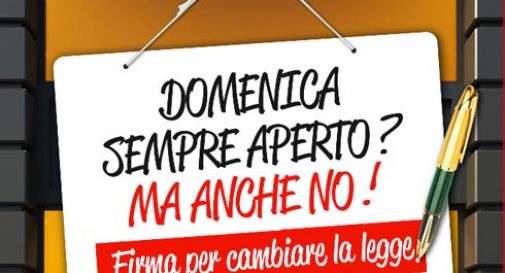 Domenica libera: raccolta firme in tutti i Comuni