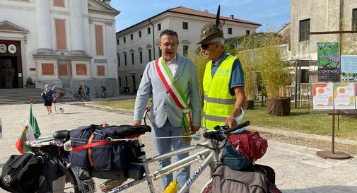 Il sindaco Stefano Marcon con Aldo Serraiotto