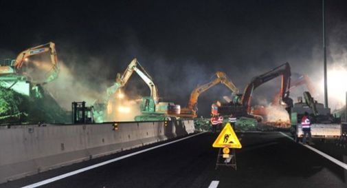 Lavori in autostrada in programma nella notte