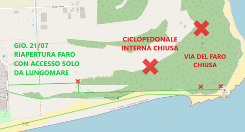 Dopo l'incendio, il Faro di Bibione riapre al pubblico giovedì 21 luglio 