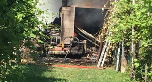 L'incendio di Oderzo poco fa