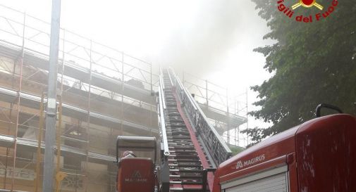 Vigili in azione questa mattina