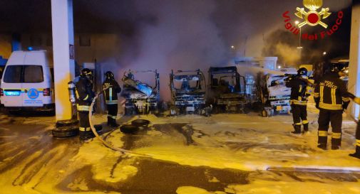 l'incendio di stanotte