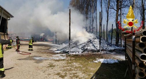 Vedelago, incendio in allevamento, scatta l'allarme