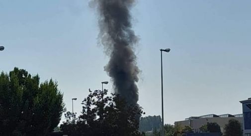 Gorgo al Monticano, incendio al silos in zona industriale