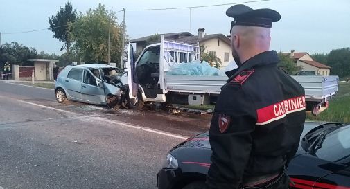 Vedelago, schianto violentissimo: muore un giovane, mentre un ferito è in pericolo di vita