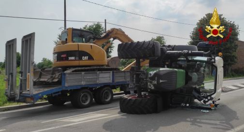 Cimadolmo, violento schianto tra auto e trattore