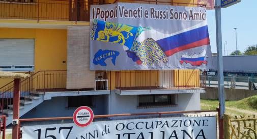 striscione russia san vendemiano