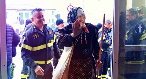 La Befana e i Vigili del Fuoco anche in ospedale a Oderzo