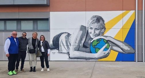 Ponte di Piave, murale in ricordo di Sara Anzanello  