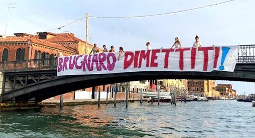 Manifestazione contro il Sindaco di Venezia