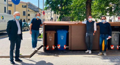 Treviso: installati nuovi EcoArredi per la gestione dei rifiuti