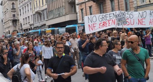 no-vax sfilato a Padova