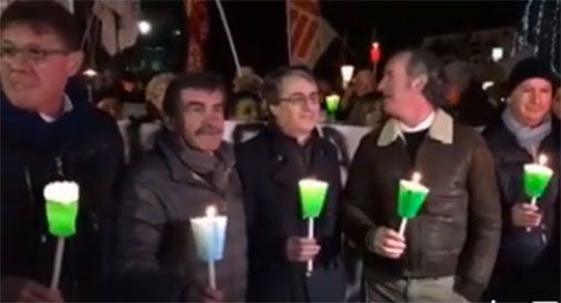 Striscione shock in corteo Lega, Zaia: “Mi dissocio”